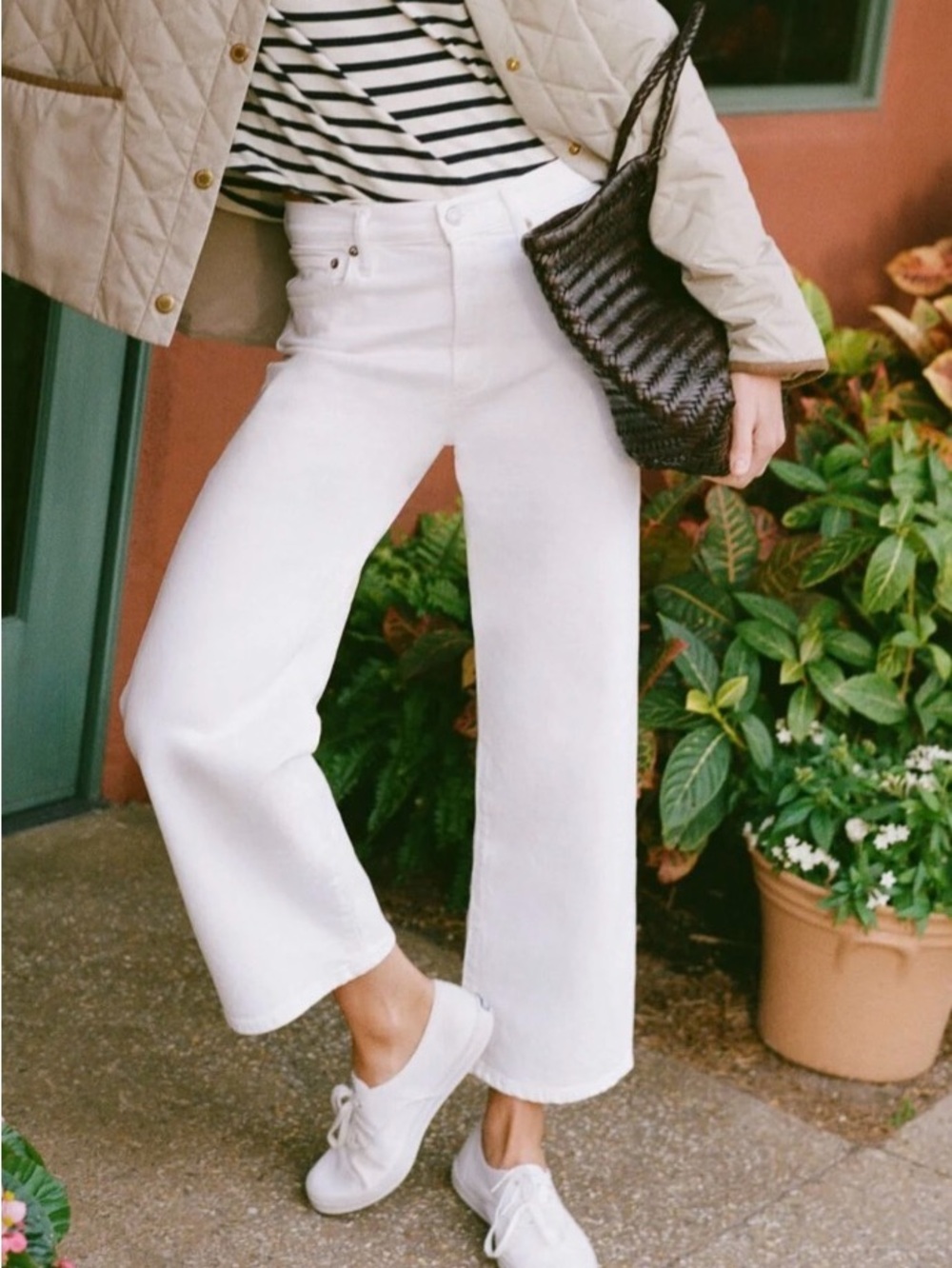 AGOLDE Harper Crop Jeans White NEW NWT